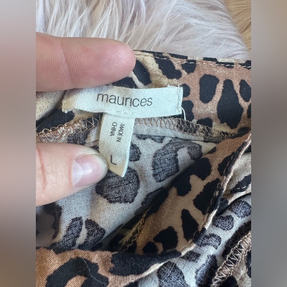 Maurices Cheetah Print Wrap Midi Skirt - Picture 4 of 7